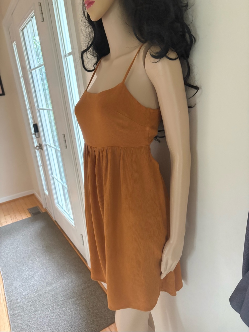 wild fable Rust Spaghetti-Strap Mini Dress